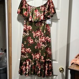 Lularoe Cici Off-Shoulder Dress